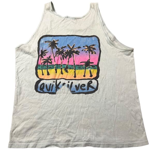 Quiksilver Vintage 90’s Single-Stitch Palm Tree Surf Tank Top - Picture 1 of 6